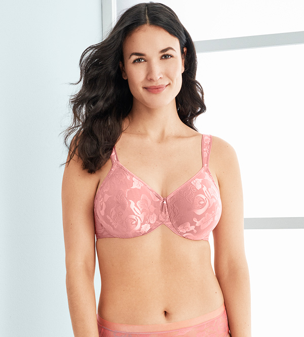 Wacoal Embrace Lace Plunge Bra Faded Rose & White Sand