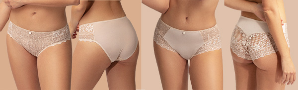 Empreinte Cassiopée Brief and Panty in Creamy Beige featured on Lingerie Briefs