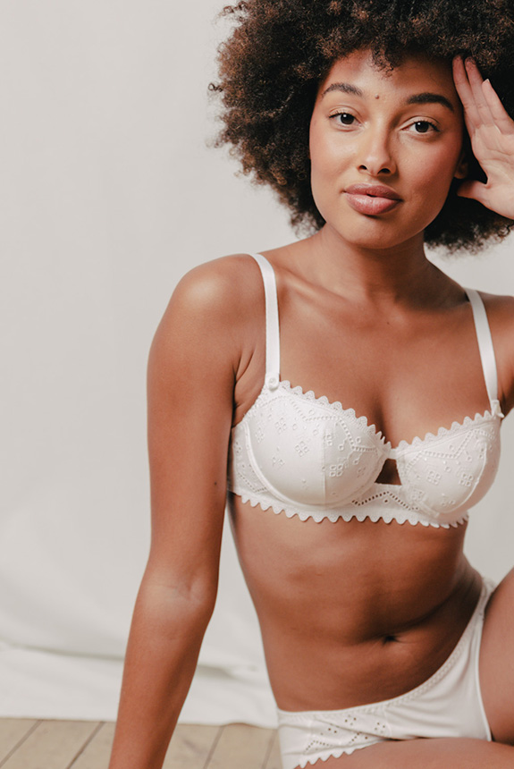 Maison Lejaby Bloom Collection padded demi cup bra as featured on Lingerie Briefs