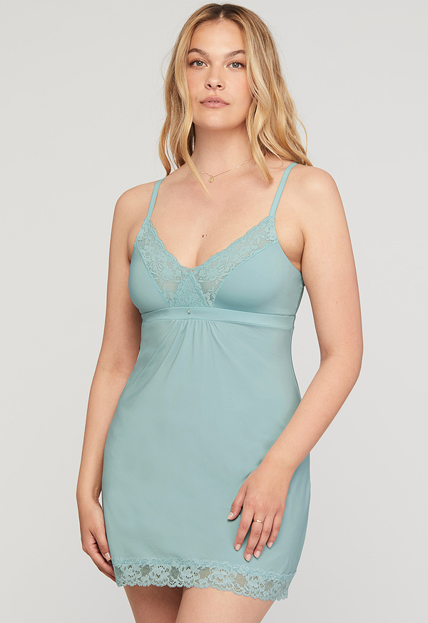 Montelle's Best-selling Bust Support Chemise Now With Cup Pockets -  Lingerie Briefs ~ by Ellen Lewis