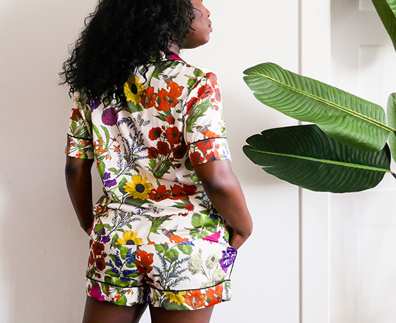 Kilobrava X Forty Winks exclusive botanical pajama as featured on Lingerie Briefs