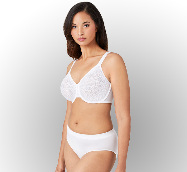 Wacoal Visual Effects Minimizer Bra and B Smooth brief featured on Lingerie Briefs