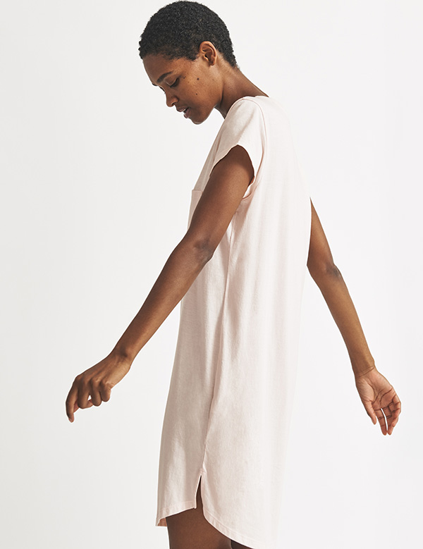 Carissa organic pima cotton sleepshirt as featured on Lingerie Briefs