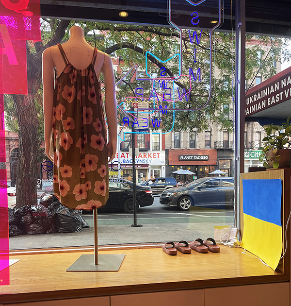 Azalia's lingerie and swimwear in downtown NYC as featured on Lingerie Briefs