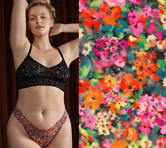 Hanky Panky Fall 22 Pashley Garden Print on Signature Lace as featured on Lingerie Briefs
