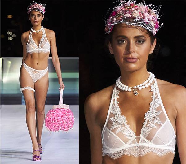 Lise Charmel runway show at NYFW as featured on Lingerie Briefs