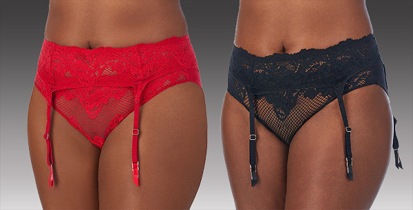 Le Mystere Lace Allure Bikini and Garter featured on Lingerie Briefs