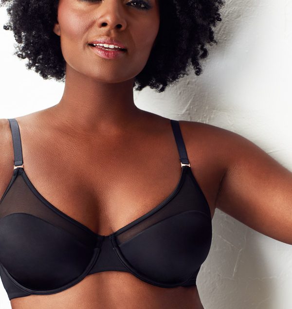 Le Mystere's Second Skin Uplift T-shirt Bra in Natural & Charcoal - Lingerie  Briefs ~ by Ellen Lewis