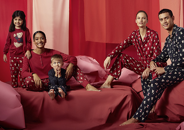 Calida Holiday 2023 Family Pajama Story with Teddy Bear Theme as featured on Lingerie Briefs