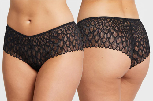 Montelle Lacy Brazilian panty featured on Lingerie Briefs