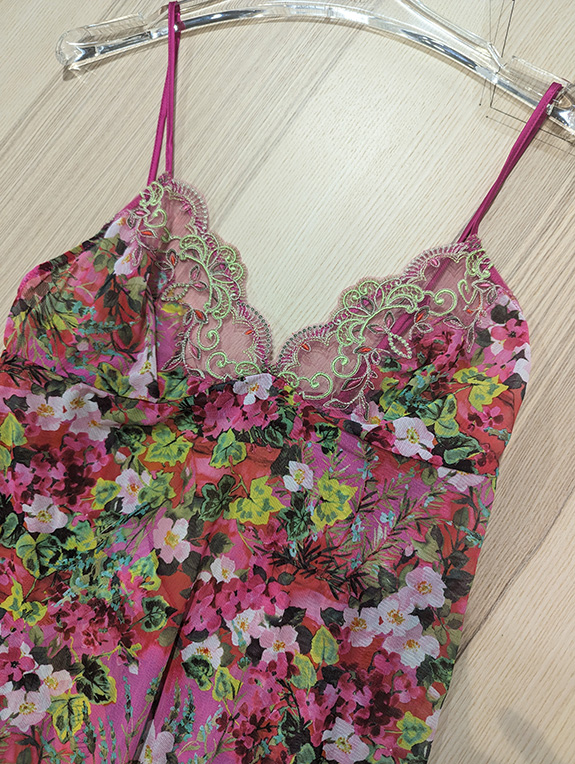 New from Elomi ~ Jenna Fleur Floral Plunge Bra & Brief - Lingerie Briefs ~  by Ellen Lewis