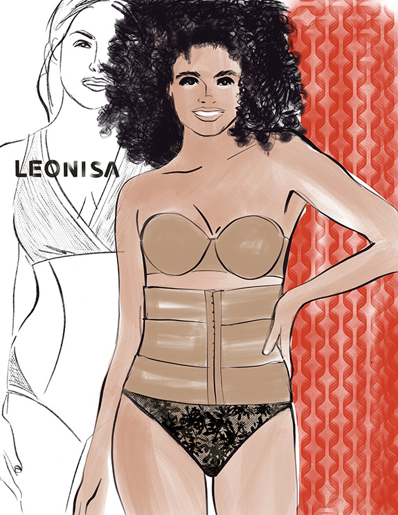 Leonisa as illustrated by Tina Wilson for Lingerie Briefs