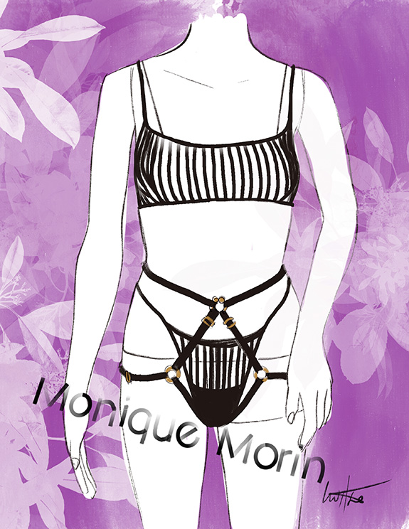 Monique Moran as illustrated by Tina Wilson for Lingerie Briefs