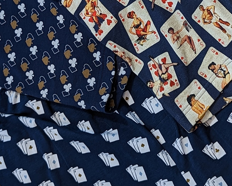 Mey Men's Playing Card Collection as featured on Lingerie Briefs