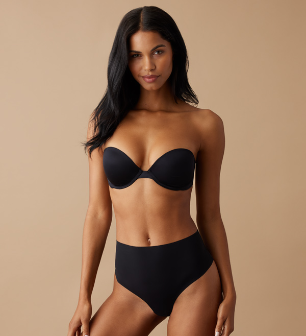 b.tempt'd Introduces the Future Foundation Push Up Strapless Bra featured on Lingerie Briefs