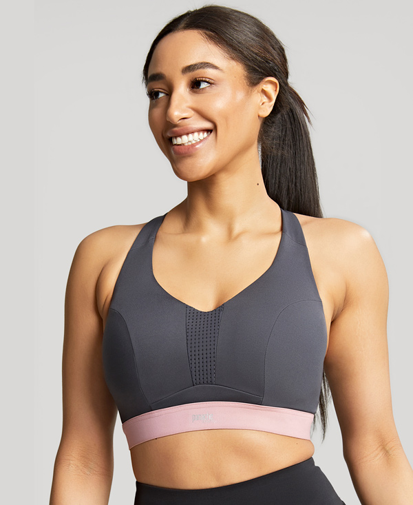 Ultra Perform Sports Bra by Panache, Black Mix, Wired Sports Bra