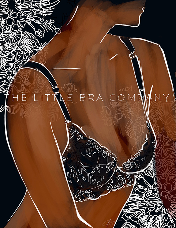 The Little Bra Company illustrated by Tina Wilson for Lingerie Briefs