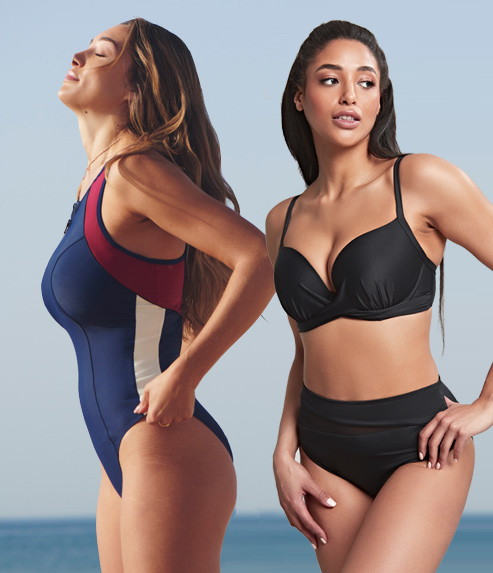 Blues and Black Make a Splash ~ New Collections from Panache Swim