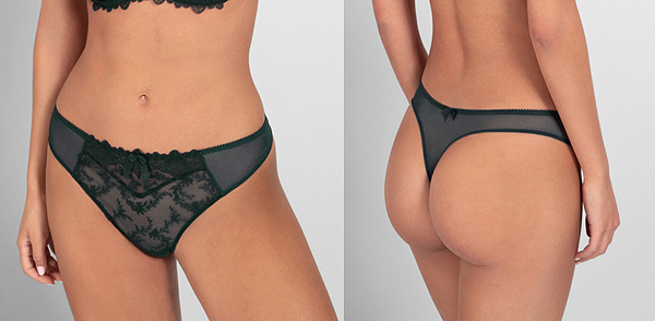 Empreinte Louise Thong in Sequoia featured on Lingerie Briefs