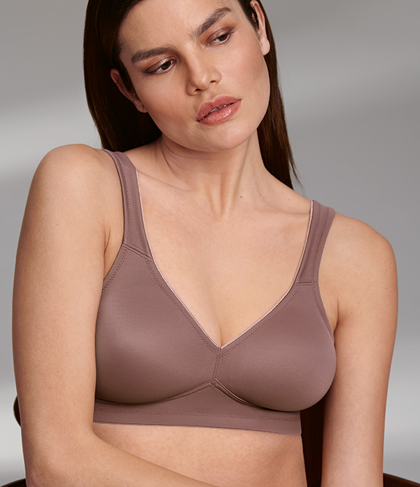 Rosa Faia Twin Wireless Soft Bra in Berry featured on Lingerie Briefs