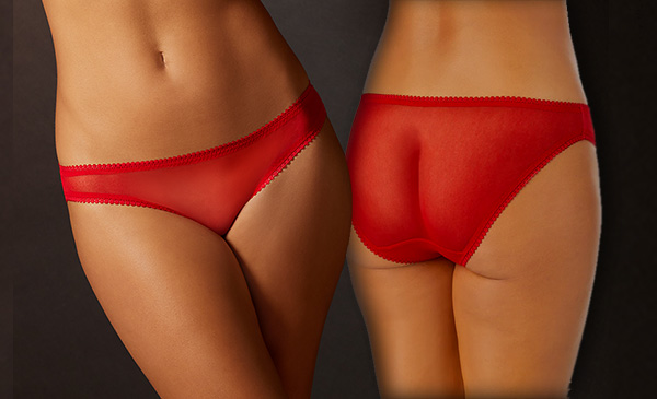 On Gossamer Mesh Hip-G-Thong