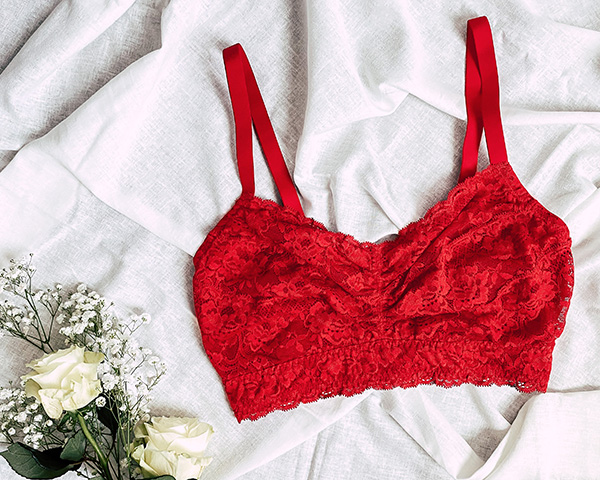 Montelle Cup-Sized Lace Bralette featured on Lingerie Briefs