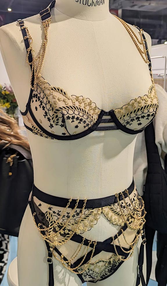 Forster Rohner Embroidery featured at Interfiliere in Paris for F/w 2024 and featured on Lingerie Briefs