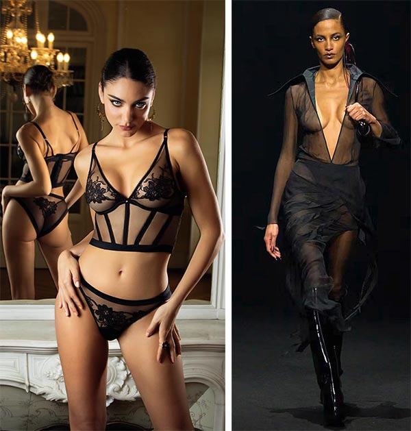 Thierry Mugler & Adorable en Sexy collection from Lise Charmel as featured on Lingerie Briefs