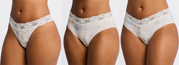 Montelle Le Jardin print Thong, Brief & Hipster featured on Lingerie Briefs