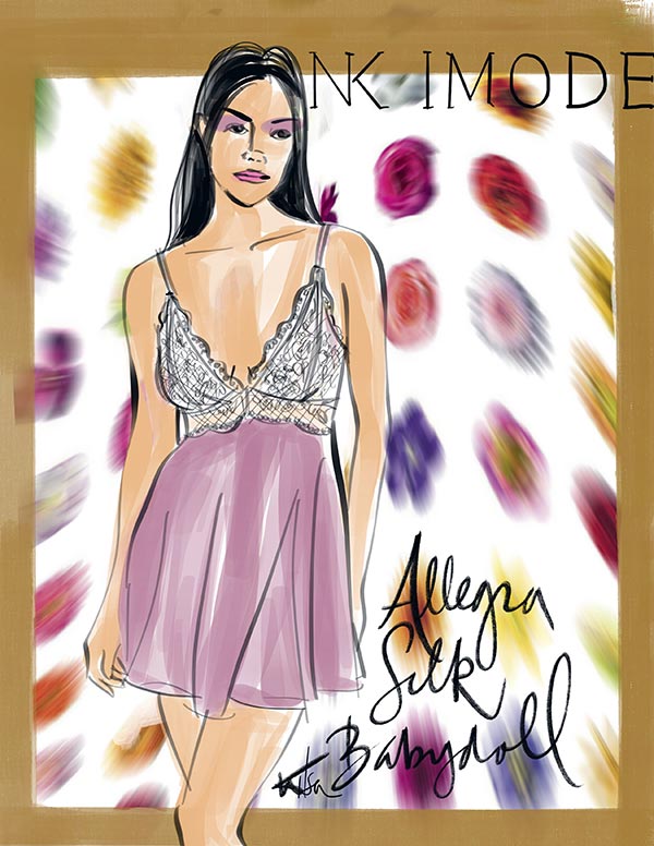 NK IMODE Fashion Illustrations by Tina Wilson featured on Lingerie BRiefs 