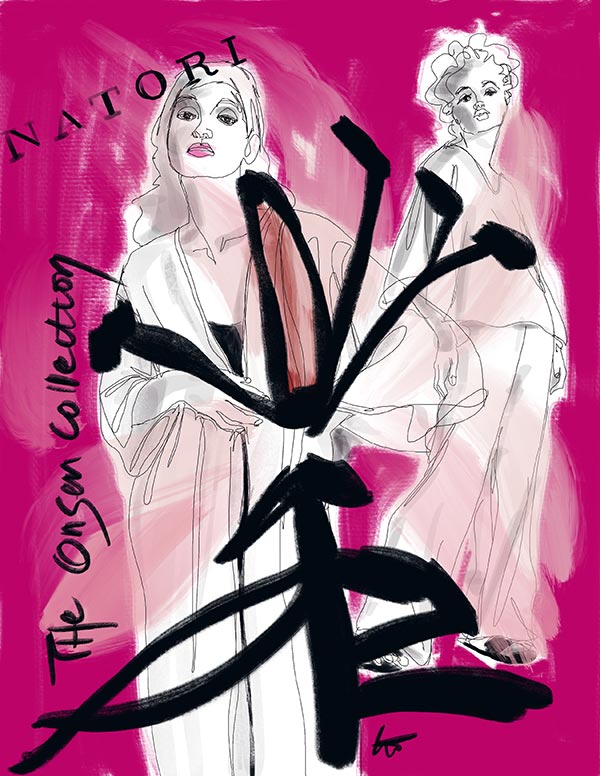 Natori Fashion Illustrations by Tina Wilson featured on Lingerie BRiefs 