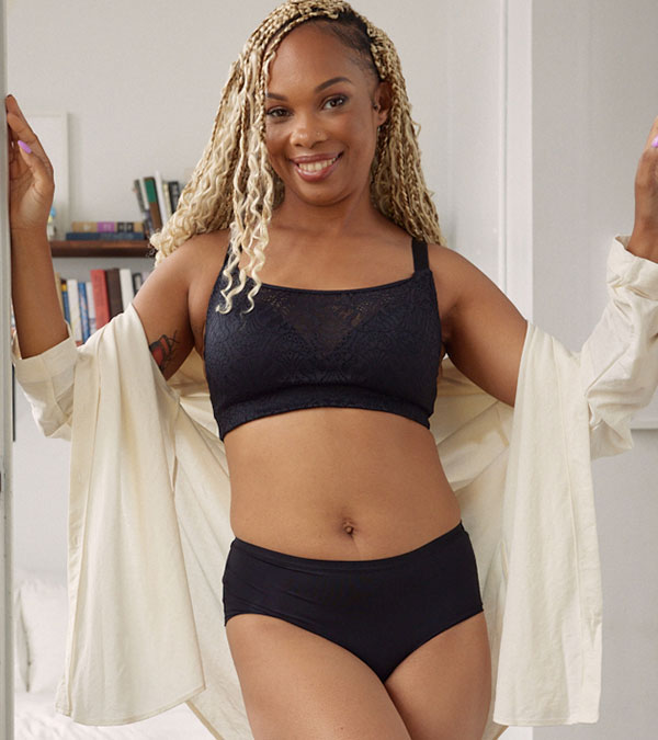 AnaOno Post Mastectomy Lingerie and More including intimates for lumpectomy, or breast reconstruction surgery as featured on Lingerie Briefs
