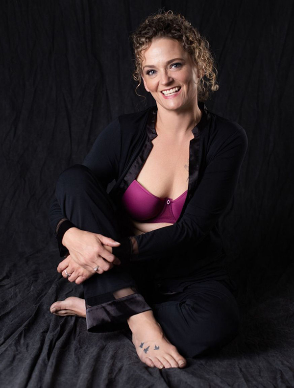 Montelle Bra & Fleur't tuxedo PJ as featured on Lingerie Briefs