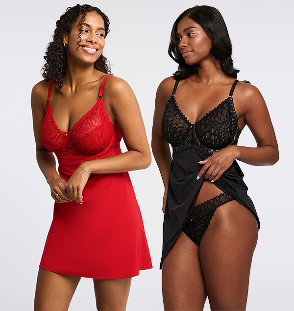 Montelle Lacy Muse Babydoll set featured on Lingerie Briefs