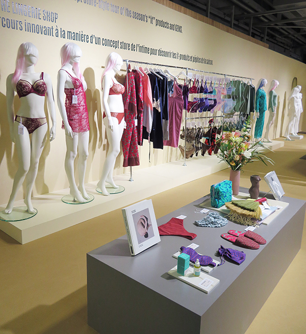 The Lingerie Shop as seen at Salon International de la Lingerie in Paris as featured on Lingerie Briefs