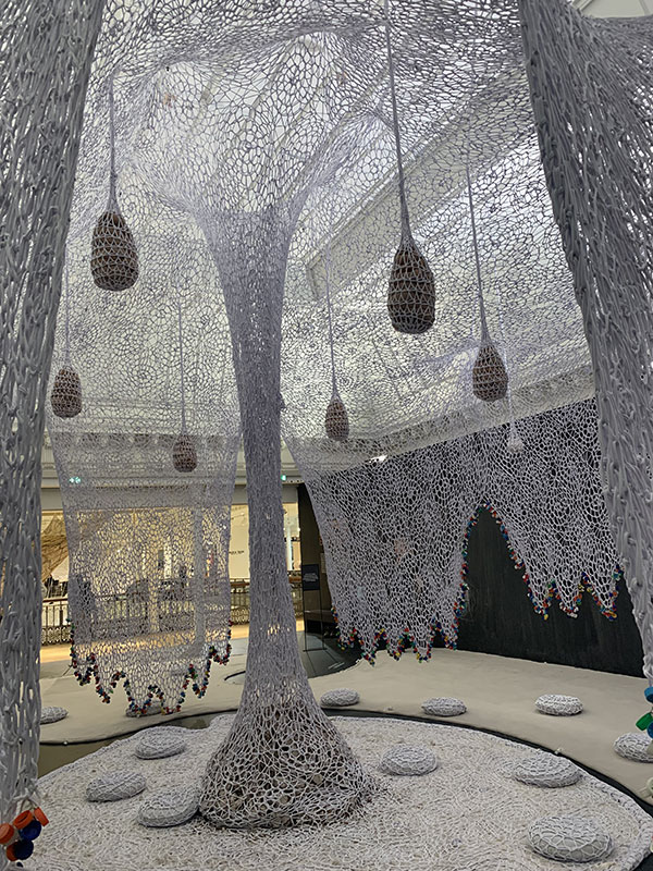 Tree of Life by Ernesto Neto at Bon Marche in Paris as featured on Lingerie Briefs