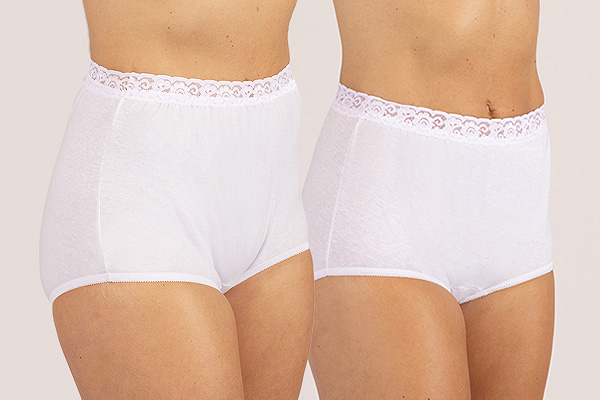 Dixie Belle® Cotton Panty with lace - full & modern fit featured on Lingerie Briefs