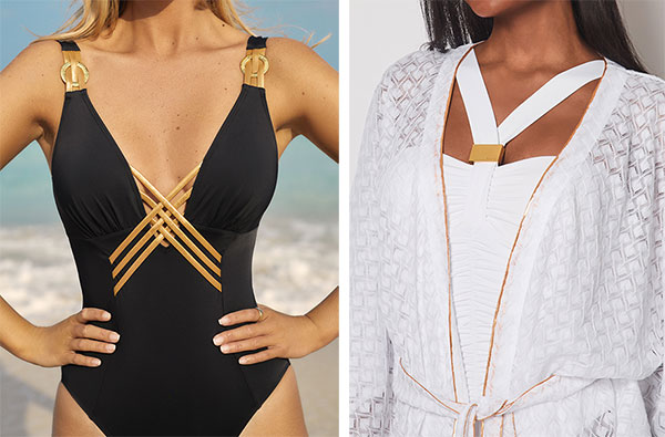 Naia beachwear swimsuits and coverups as featured on Lingerie Briefs