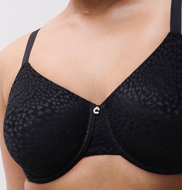 Chantelle Magique Full Coverage back shaping ultra light Minimizer bra as featured on Lingerie Briefs