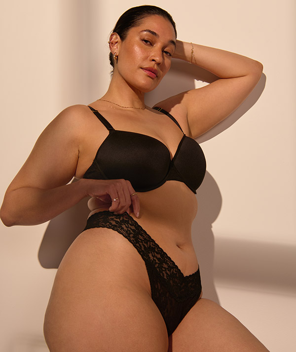 Hanky Panky Signature Lace® Original Rise Thong O/S as featured on Lingerie Briefs