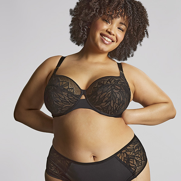 Sculptresse by Panache Sophia Full Cup Bra in Black featured on Lingerie Briefs