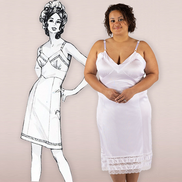 Velrose nylon Adjustable Length full slip featured on Lingerie Briefs