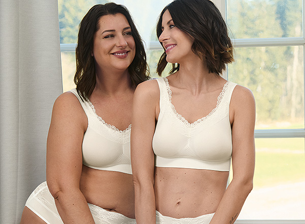Anita Care Lotta Lace post-mastectomy bra in new crystal featured on Lingerie Briefs
