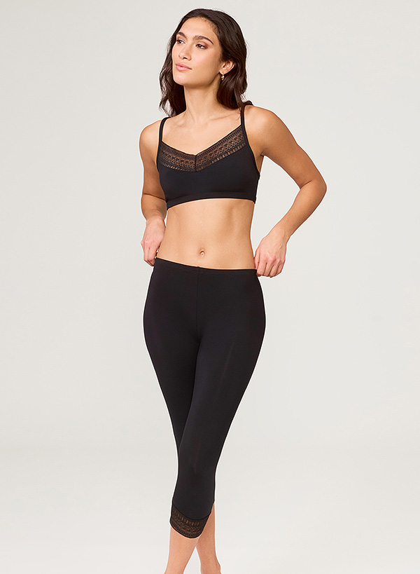 Montelle Bodybliss Bralette and Lace-trimmed Capris featured on Lingerie Briefs