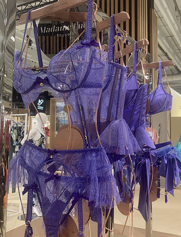 Madame Lucia at The Salon International de la Lingerie as featured on Lingerie Briefs