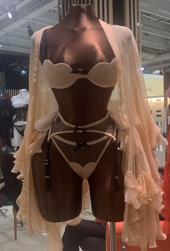 Madame Lucia at The Salon International de la Lingerie as featured on Lingerie Briefs