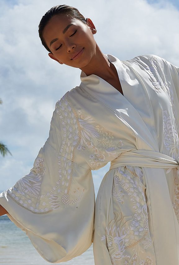 Natori Bridal, Honeymoon and Lifestyle Lingerie in silk, satin and lace as featured on Lingerie Briefs