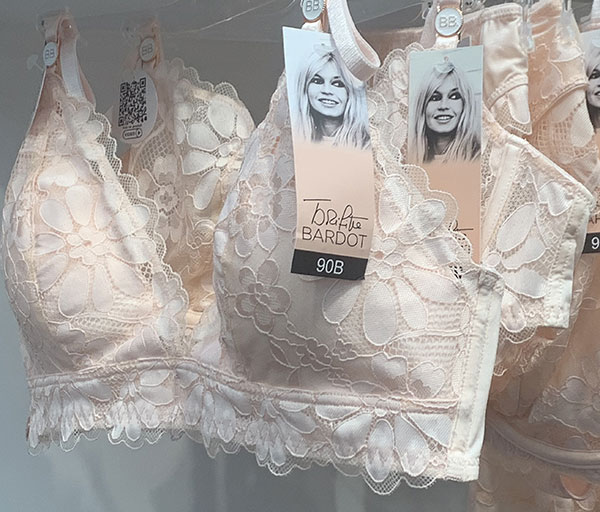 Brigitte Bardot at Immagine Italia & Co. as featured on Lingerie Briefs