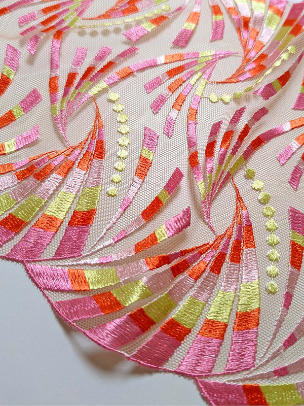 Somewhere Never Lingerie colorful Swiss embroidered panties and bralettes as featured on Lingerie Briefs