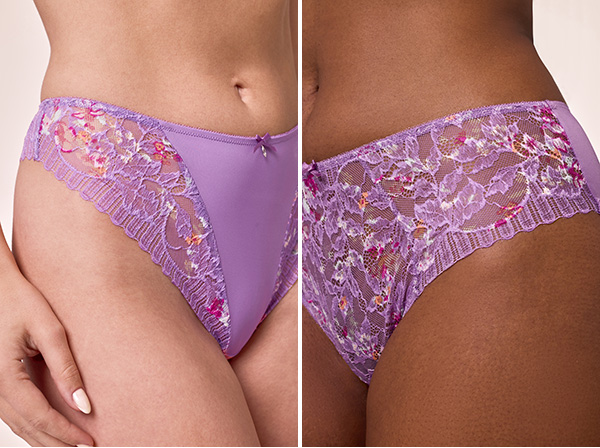 Montelle Tulip Field Thong and Brief featured on Lingerie Briefs